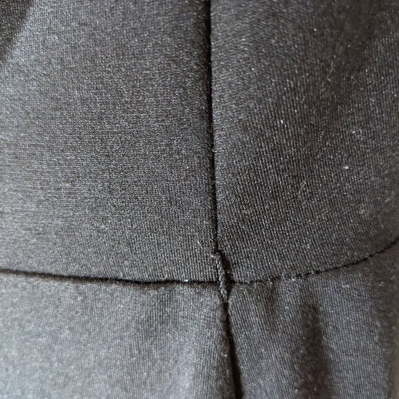 Liz Claiborne Black White Striped A Line Sleeveless Dress Size 16 Classic Career - Picture 6 of 11